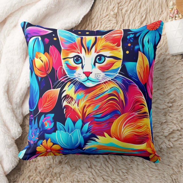 Coussin Imaginaire floral Feline (Couverture)