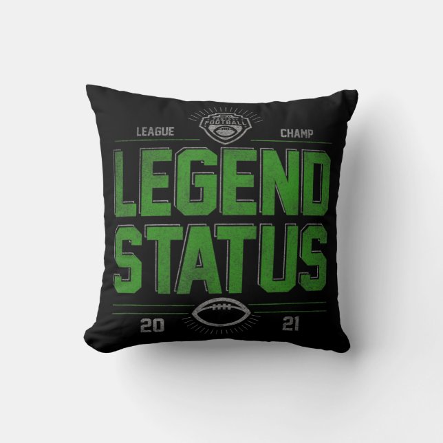 Coussin Imaginaire Football League Champ Legend Statut (Recto)