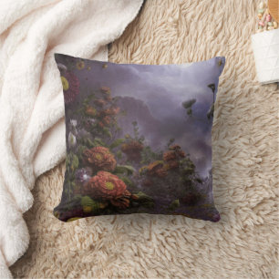 Coussin Imaginaire Lune Magique Jardin Paysage Jigsaw
