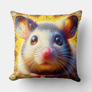 Coussin Imaginaire Maigre souris surréaliste