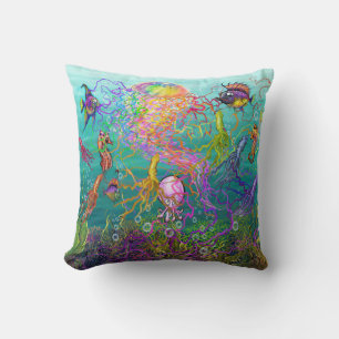 Coussin Imaginaire méduse