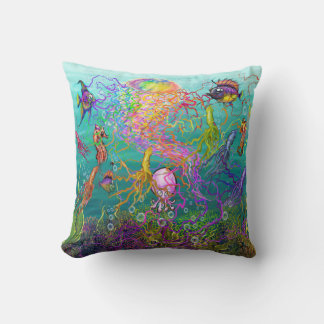 Coussin Imaginaire méduse