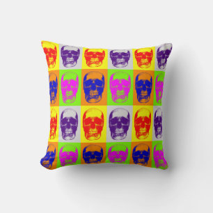 Coussin Imaginaire métallique lourd crâne Quatre couleurs 