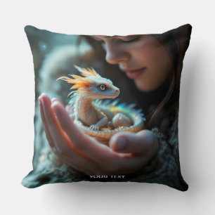 Coussin Imaginaire mignon petit bébé Dragon
