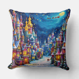 Coussin Imaginaire Mignonne Christmas Eve Town