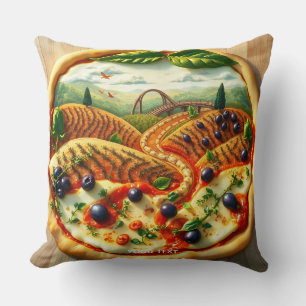Coussin Imaginaire Mignonne Whimsical Paysage Italien