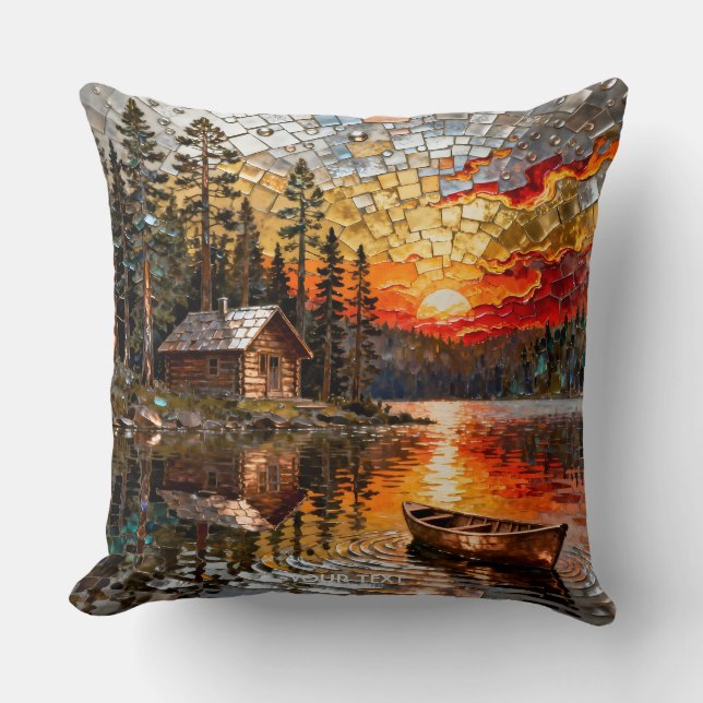 Coussin Imaginaire Mur Embossé Métal paysage (Recto)