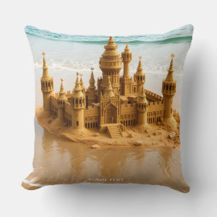 Coussin Imaginaire plage de sable fin Castle