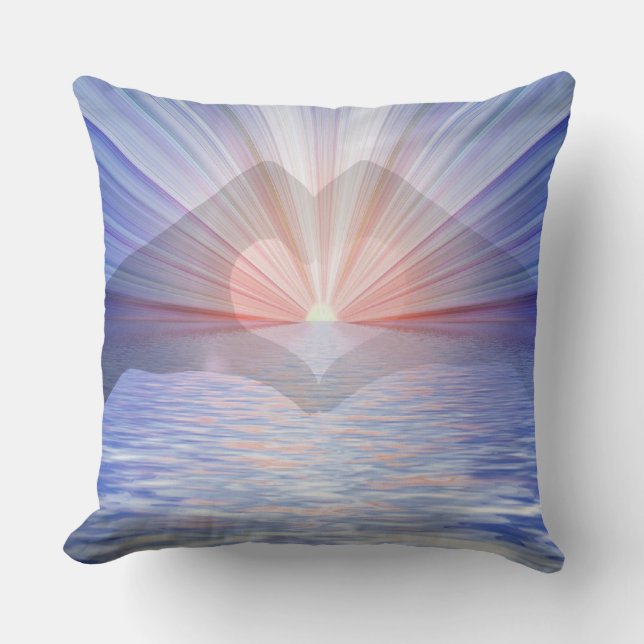 Coussin Imaginaire romantique Amour Silhouette (Recto)