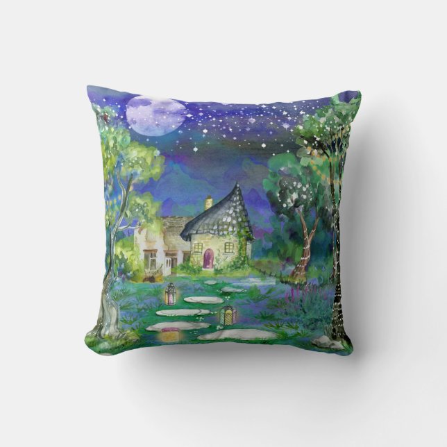 Coussin Imaginaire Storybook Fairyland Paysage Image (Recto)
