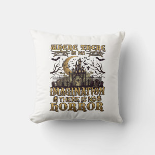 Coussin Imagination Horreur Halloween Maison Hantée Cimeti