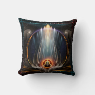 Coussin Impériale Vue Fractale Art Décoratif Jeu d'oreille