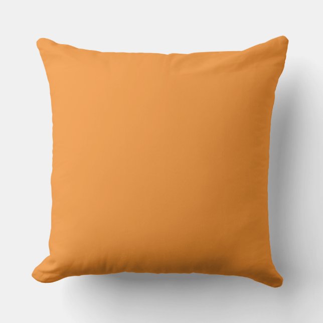 Coussin Impression à damiers double face Orange Mango (Recto)