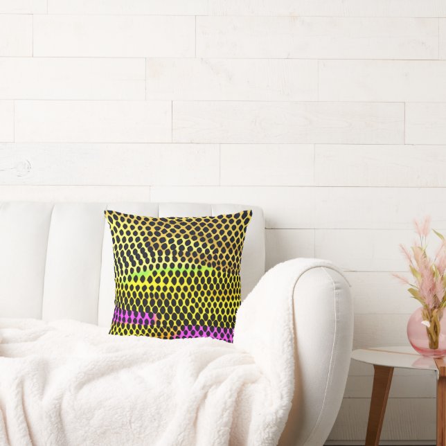 Coussin Impression Abstraite colorée "Vibrant Wilderness" (Canapé)