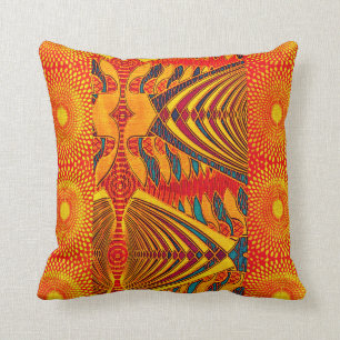 Coussin Impression africaine contemporaine