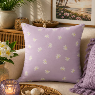 Coussin Impression Aloha hawaïenne motif doux naupaka