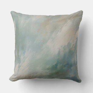Coussin Impression bleue bleue Abstraite en boue