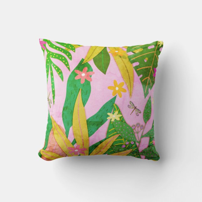 Coussin Impression botanique #10 (Recto)