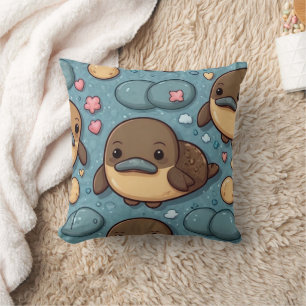 Coussin Impression Brown Platype