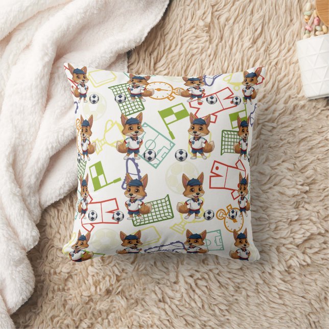 Coussin Impression Cayote de football (Couverture)