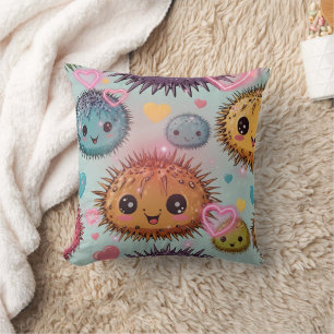 Coussin Impression Coeur Urchin