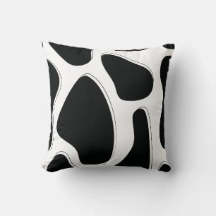 Coussin Impression dalmate noir et blanc