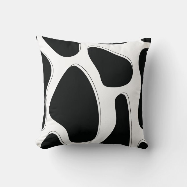 Coussin Impression dalmate noir et blanc (Recto)