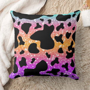 Coussin Impression d'animal colorée et texture de patte