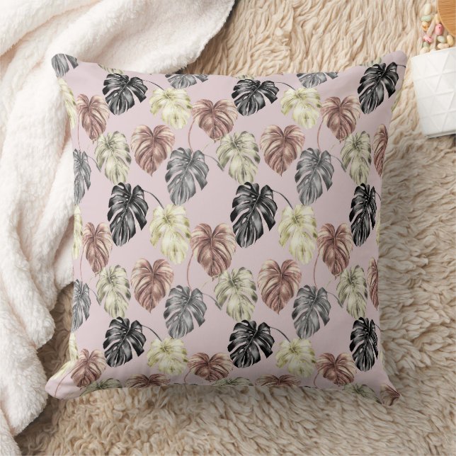 Coussin Impression d'animaux tropicaux et série de verdure (Couverture)