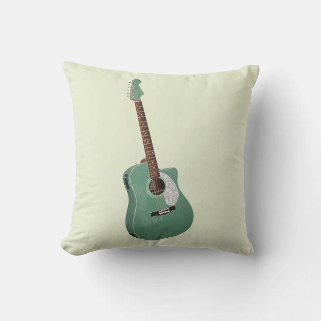 Coussin Impression d'art guitare (Recto)