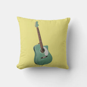 Coussin Impression d'art guitare