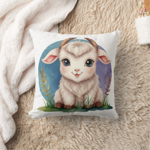 Coussin Impression de bébé chou kawaii objectif