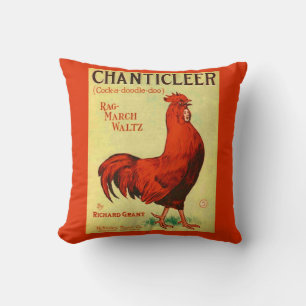 Coussin Impression de chanticleer 1910