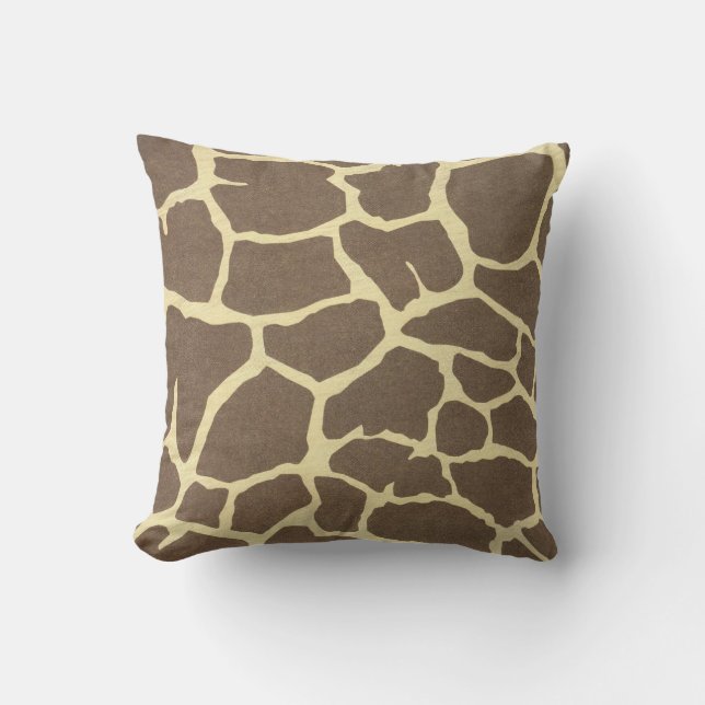 Coussin Impression de girafe (Recto)