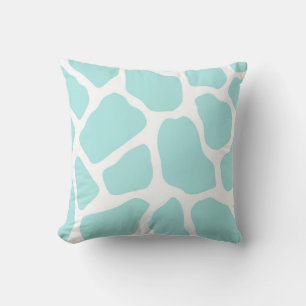 Coussin Impression de girafe ciel et blanc
