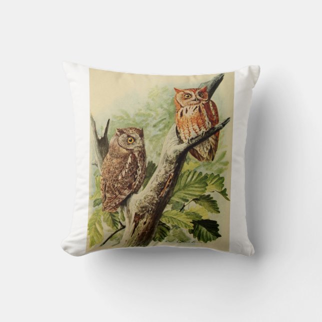 Coussin Impression de hibou (Recto)
