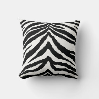 Coussin Impression de la peau Zebra