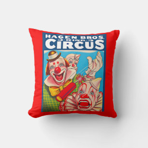 Coussin Impression de l'affiche Hagen Brothers Circus dans