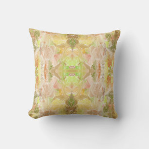 Coussin Impression de motif de designer à l'aquarelle Citr
