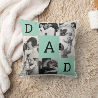 Coussin Impression de photo personnalisée pour papa, cadea