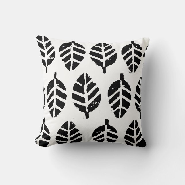 Coussin Impression de pommes de terre Motifs feuilles (Recto)