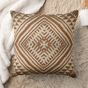 Coussin Impression de tissu de boue africaine