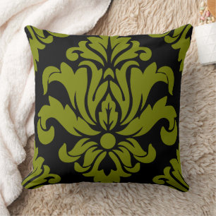 Coussin Impression de tissu de Damas décoratif
