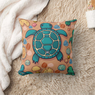 Coussin Impression des pierres de tortue