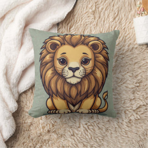 Coussin Impression du groupe de lions