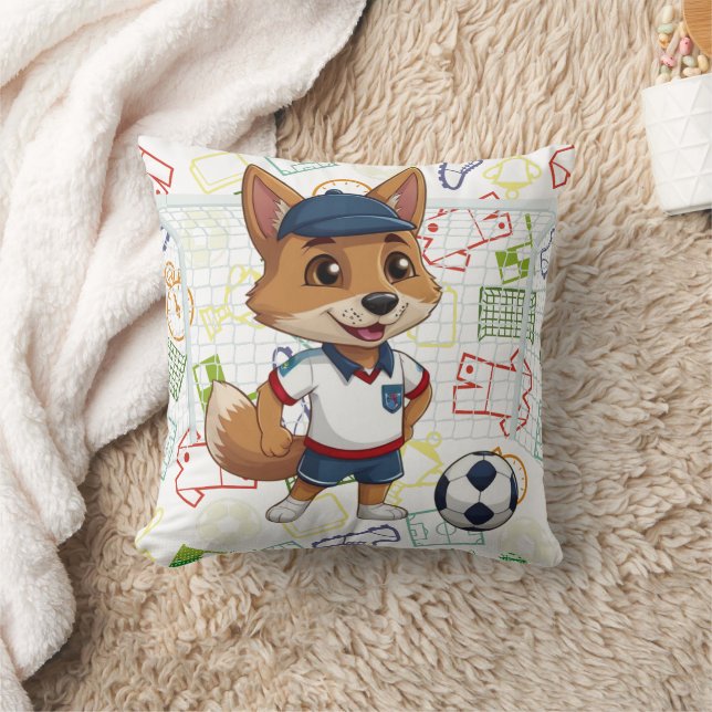 Coussin Impression d'une cayote de football (Couverture)