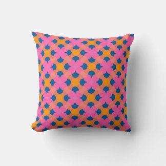 Coussin impression géométrique vibrante