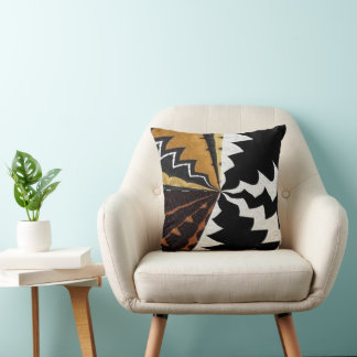 Coussin Impression graphique africaine contemporaine