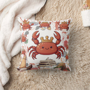 Coussin Impression itinérante de crabes
