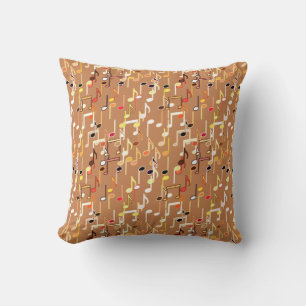 Coussin Impression musicale - Caramel Tan, Multi